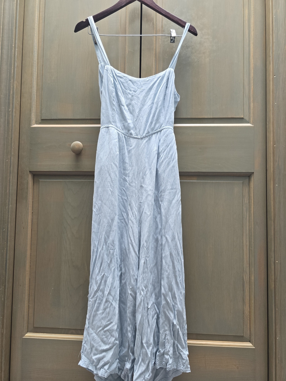 Altar'd State Pale Blue Spaghetti Strap Jumpsuit